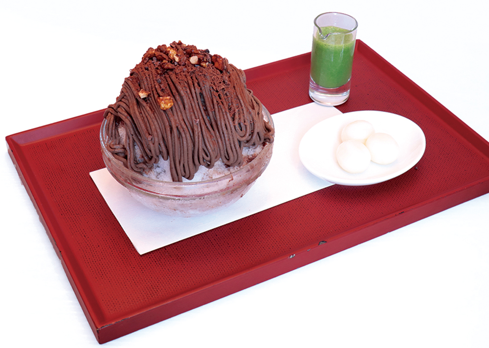 京抹茶やピスタチオのパフェにかき氷など、「ベルアメール京都別邸」のショコラバーに