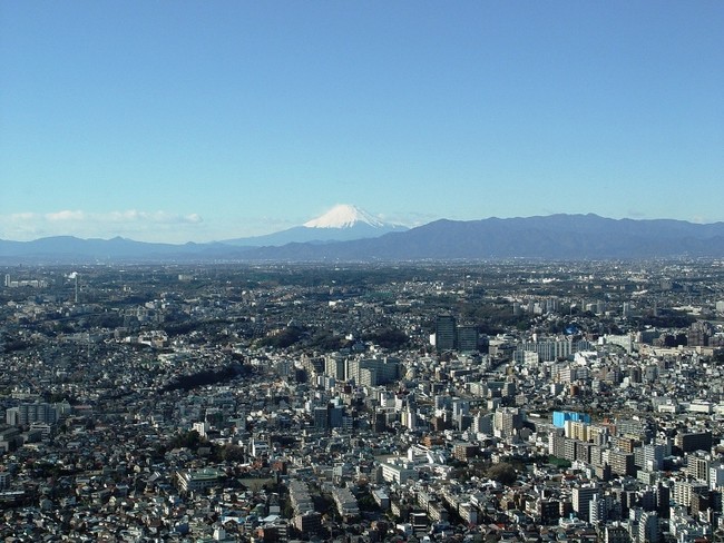 天気が良い日は個室から富士山が望めます。
