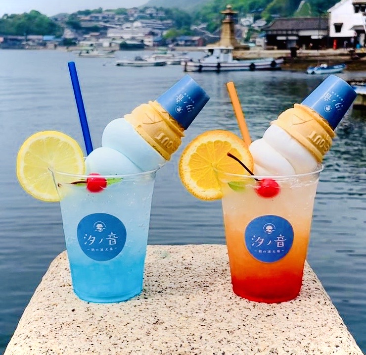 鞆の浦の海と夏空をイメージした青色のかき氷「瀬戸内レモネード」が夏季限定で販売開始のサブ画像3