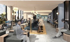 ゴディバの新業態「ゴディバカフェ」の２号店が、JR飯田橋駅構内に「GODIVA café ecute EDITION飯田橋」として7月21日（水）グランドオープンのサブ画像3_店内イメージ２