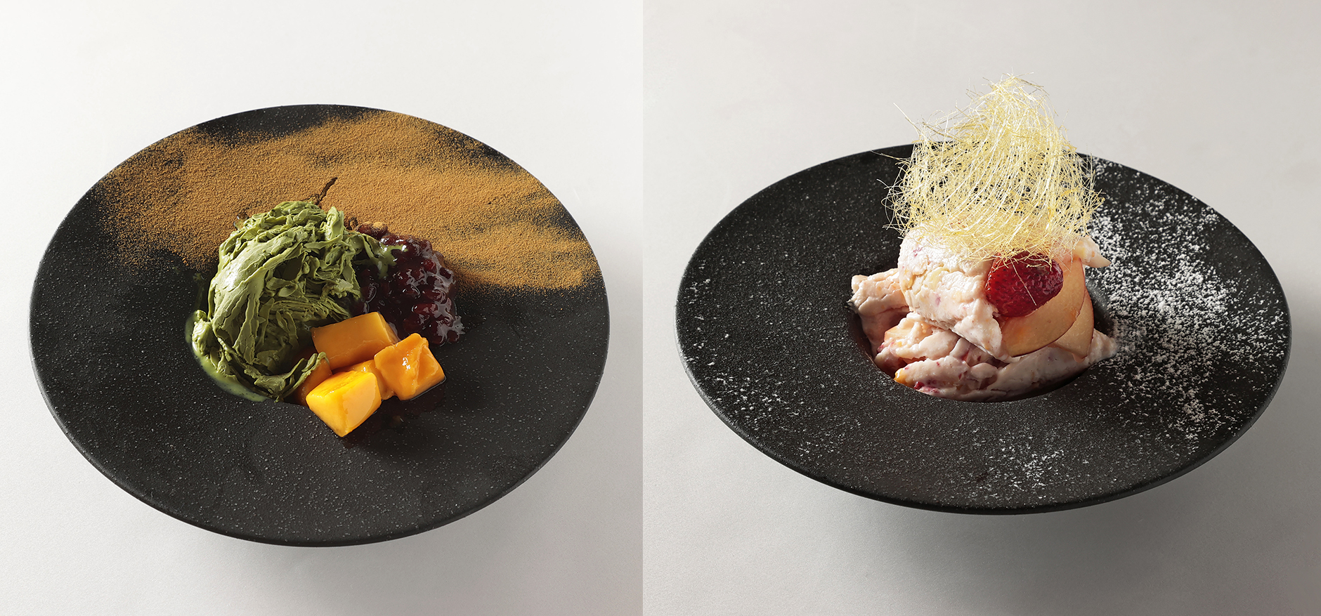 この夏食べたいのはどっち！？東京ソラマチ(R) 夏グルメ HOT vs COOLのサブ画像16_－30℃の鉄板で作る自家製アイスクリーム（摩天楼）￥800（左：ディナー、右：ランチ）