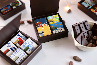 アートパッケージのBean to Barチョコレート「ショコラミーツ」がInstagramで初めてのプレゼントキャンペーンを実施のサブ画像1_Sサイズ・カカオ4産地アソートセット
