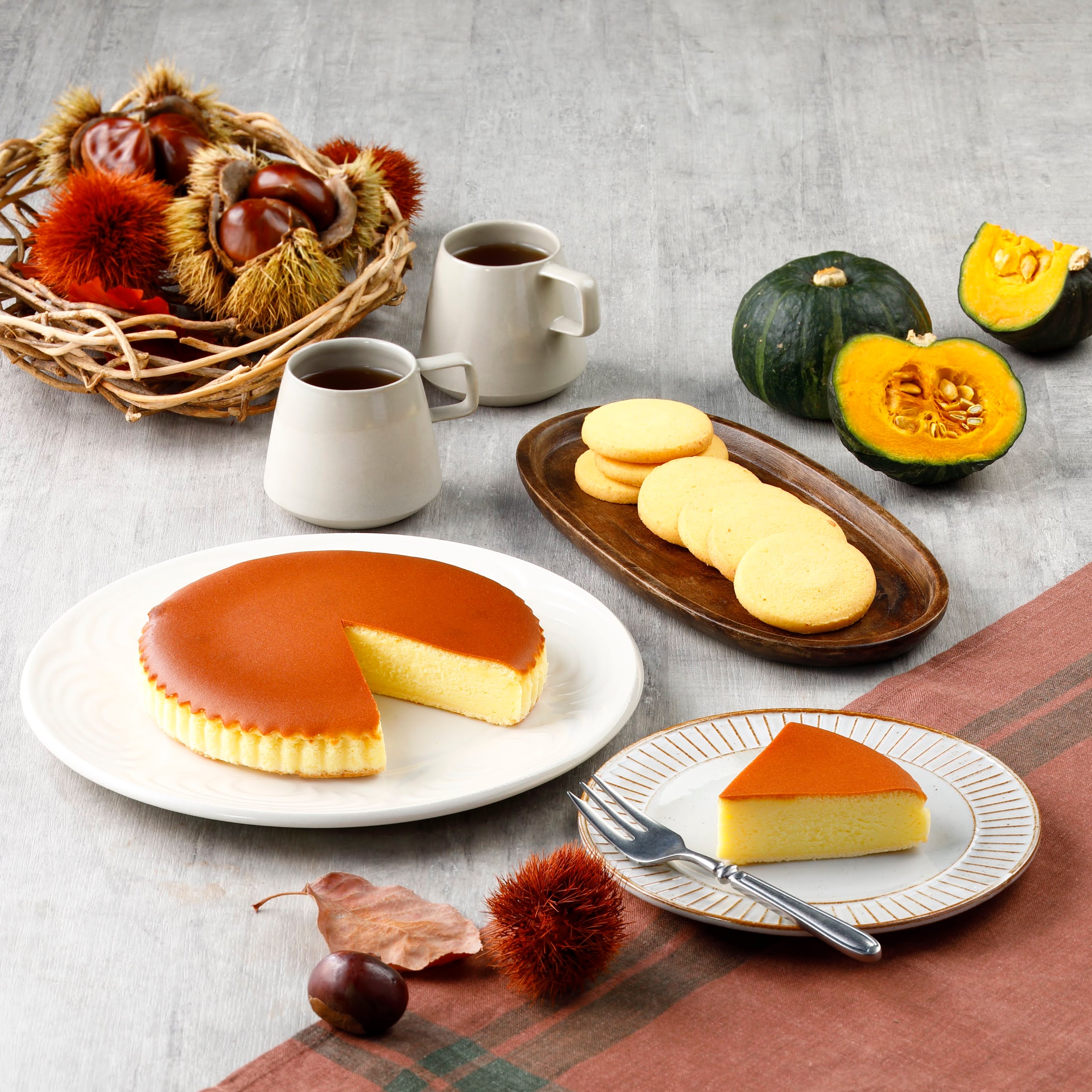 クッキーにかぼちゃ味が新登場！栗チーズケーキも同時発売。チーズガーデンのスイーツで、旬の秋の味覚を満喫しよう！のサブ画像1