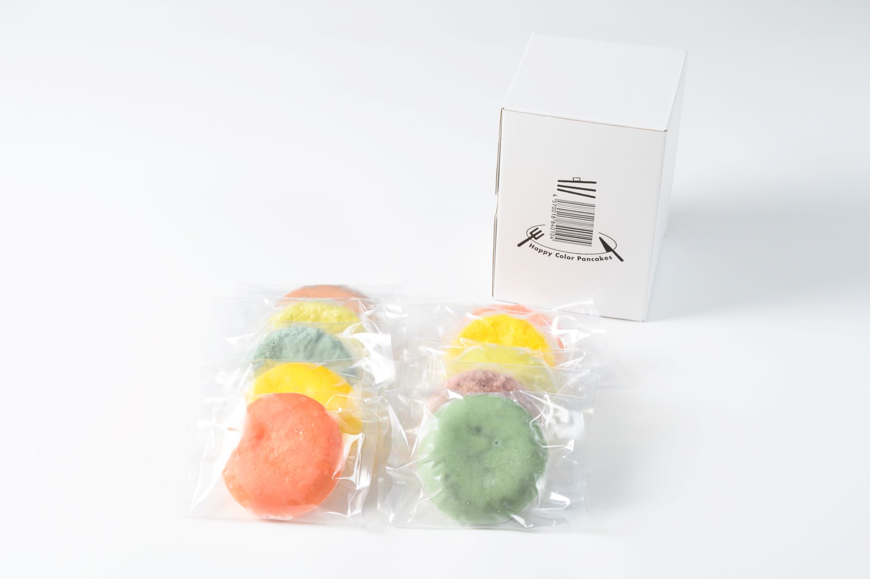 ついについに！！日本初の『カラフルな冷凍パンケーキ🍀Happy Color Pancakes』新発売！のサブ画像4_5色10枚入り　個包装でお届け。
