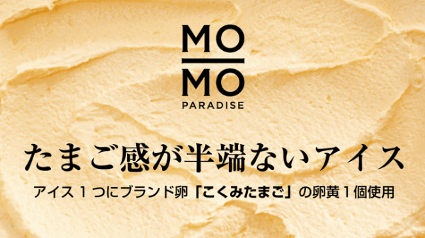 【MO-MO-PARADISE】Makuakeで100名以上が応援購入した「こくみたまごのアイスクリーム」復活販売のサブ画像1
