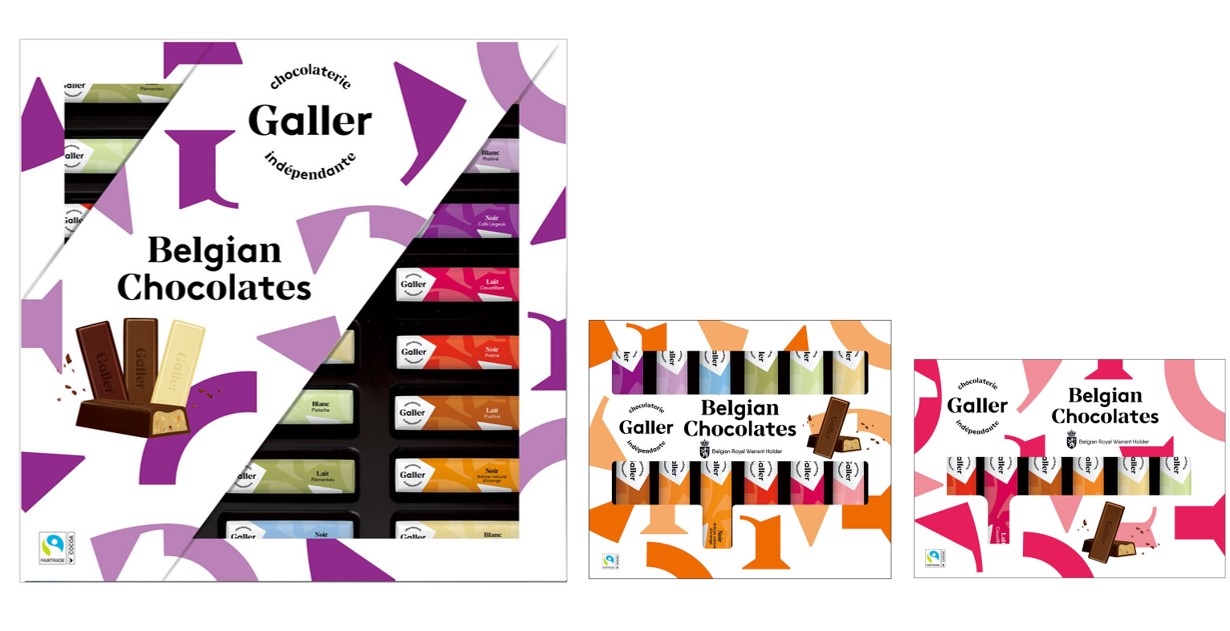 ベルギー王室御用達Galler（ガレー）チョコレート　人気のミニバー、2021-2022年パッケージで販売開始のサブ画像1