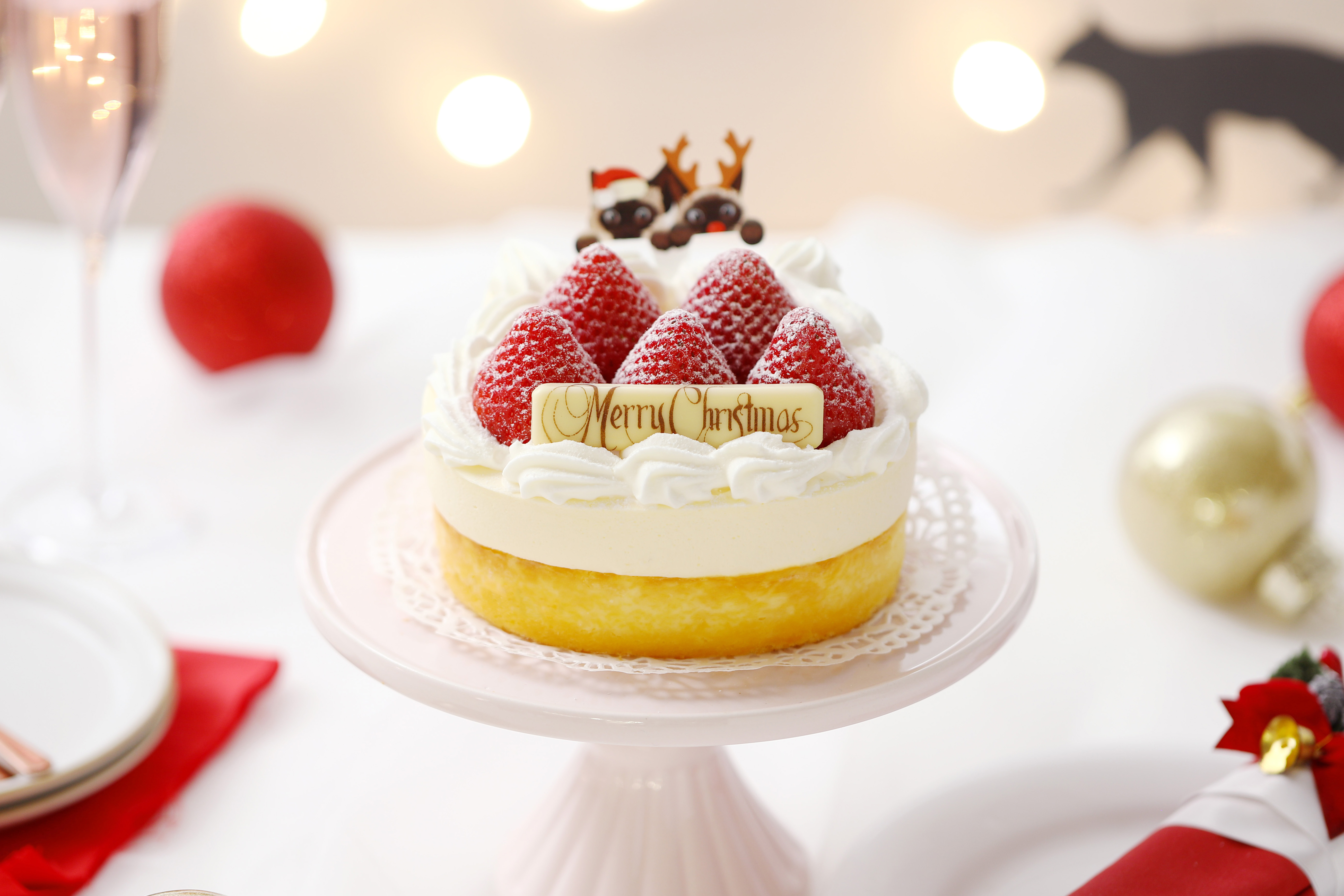 【ねこねこチーズケーキのクリスマスケーキ2021】ねこの形の本格チーズケーキ専門店が11月よりクリスマスケーキをご予約開始！のサブ画像2