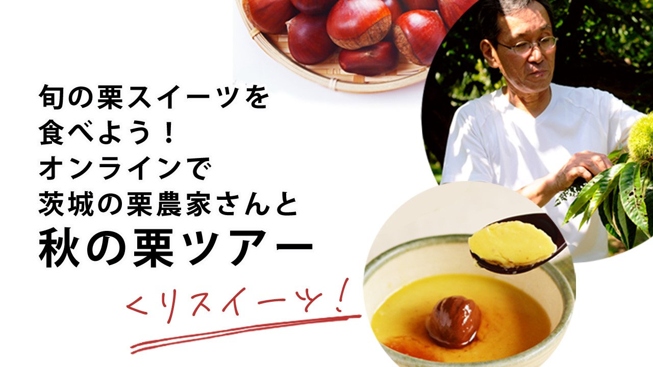 旬の栗スイーツを食べよう！オンラインで茨城の栗農家さんと秋の栗ツアー開催！のサブ画像1