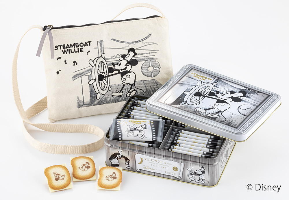 【東京ばな奈】ミッキーマウスのデビュー作『蒸気船ウィリー』がテーマ！通販限定サコッシュ付きセットがAmazonの公式オンラインショップに登場のサブ画像2