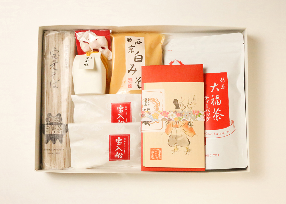 【亀屋良長】和菓子から年越しそばまで。京都のお正月と、老舗6店の味が詰まった「おうちで京都気分。〈迎春〉」を発売。のサブ画像1