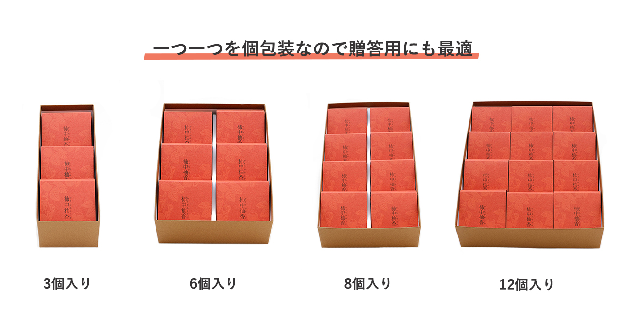 【秋冬限定】あんぽ柿の中に柚子あんを入れた和スイーツ「柿中柚香(かきなかゆうか)」のサブ画像3