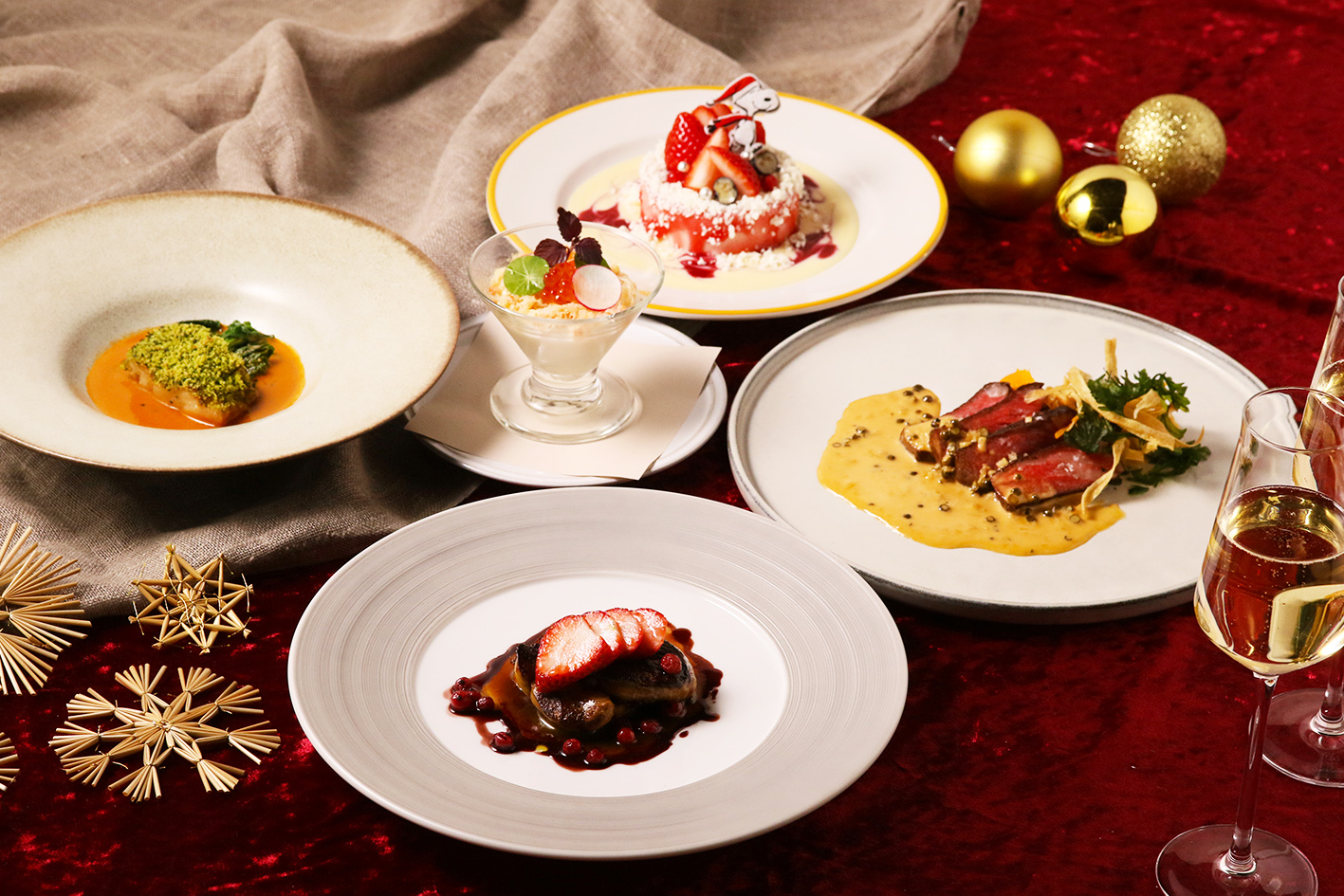 地元神戸の食材を使った贅沢クリスマスコースが「PEANUTS DINER 神戸」に登場！のサブ画像1