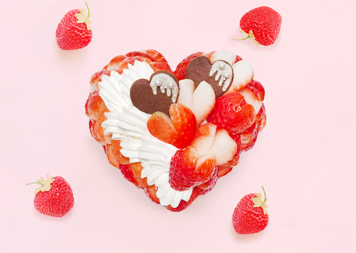恋が実りますように！いちご「恋みのり」を使用したカフェコムサのバレンタインケーキのサブ画像3_バレンタイン 手作りケーキ キット