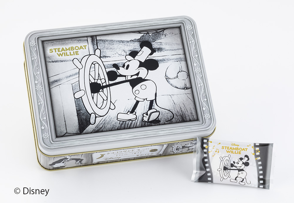 【東京ばな奈】ミッキーマウスのスクリーンデビュー作『蒸気船ウィリー』がテーマのスペシャル缶が通販で発売開始！のサブ画像1