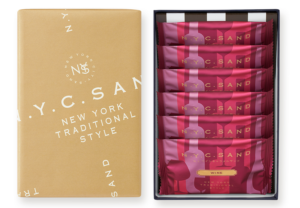 〈N.Y.C.SAND〉より羽田空港売店限定！華やかな香りと深いルビー色の「N.Y.ワインキャラメルサンド」新発売！のサブ画像3