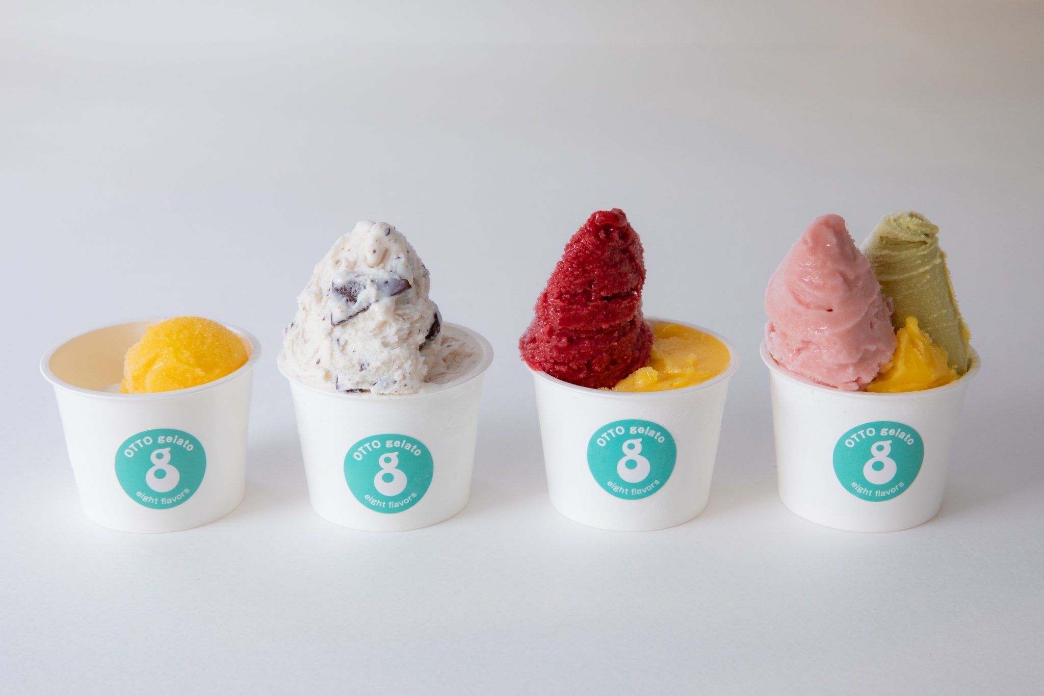 ８種類の手づくり厳選ジェラートを提供する「OTTO gelato（オットジェラート）」が2023年4月8日（土）に静岡県浜松市街中にオープン。のサブ画像5_左からキッズ、シングル、ダブル、トリプル