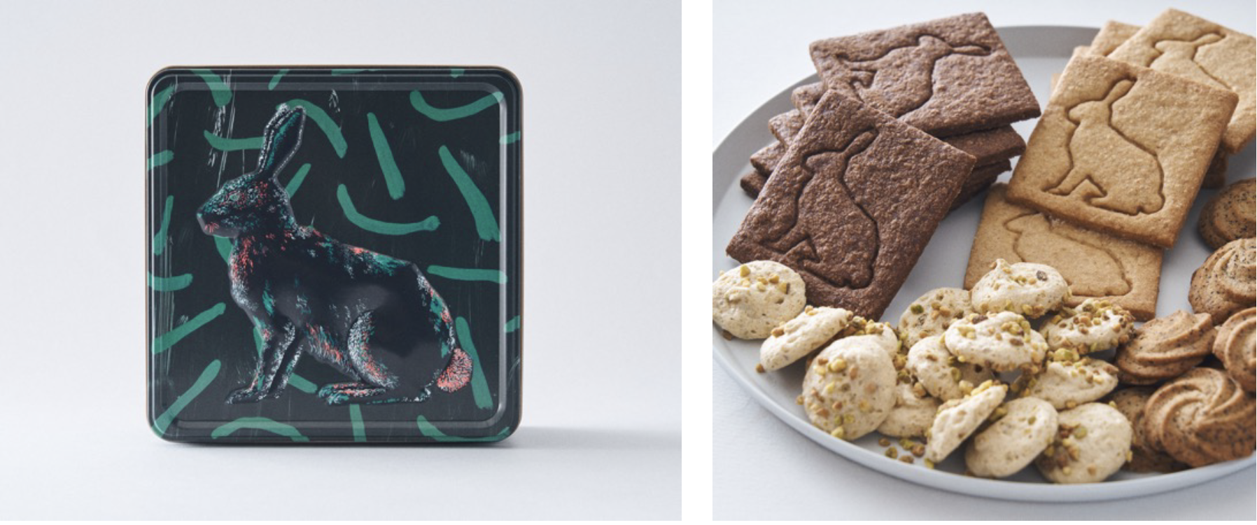 画家・田中健太郎×フェアリーケーキフェア、“大人の贈り物”がテーマの「うさぎのアートボックス クッキー缶」4月5日（水）新発売！のサブ画像1