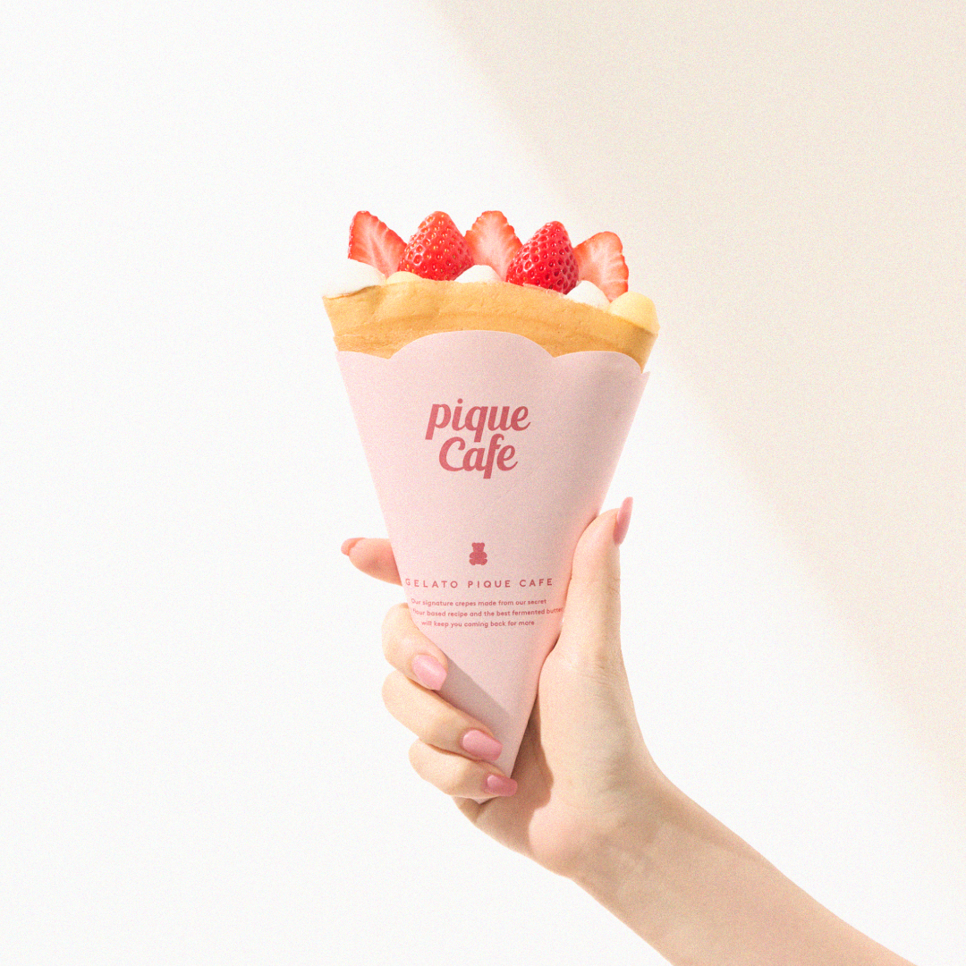 【gelato pique cafe(ジェラート ピケ カフェ)】“Strawberry - Sweet＆Sour” 新食感！ストロベリーミルフィーユクレープと爽やかなストロベリーソーダが販売開始のサブ画像2