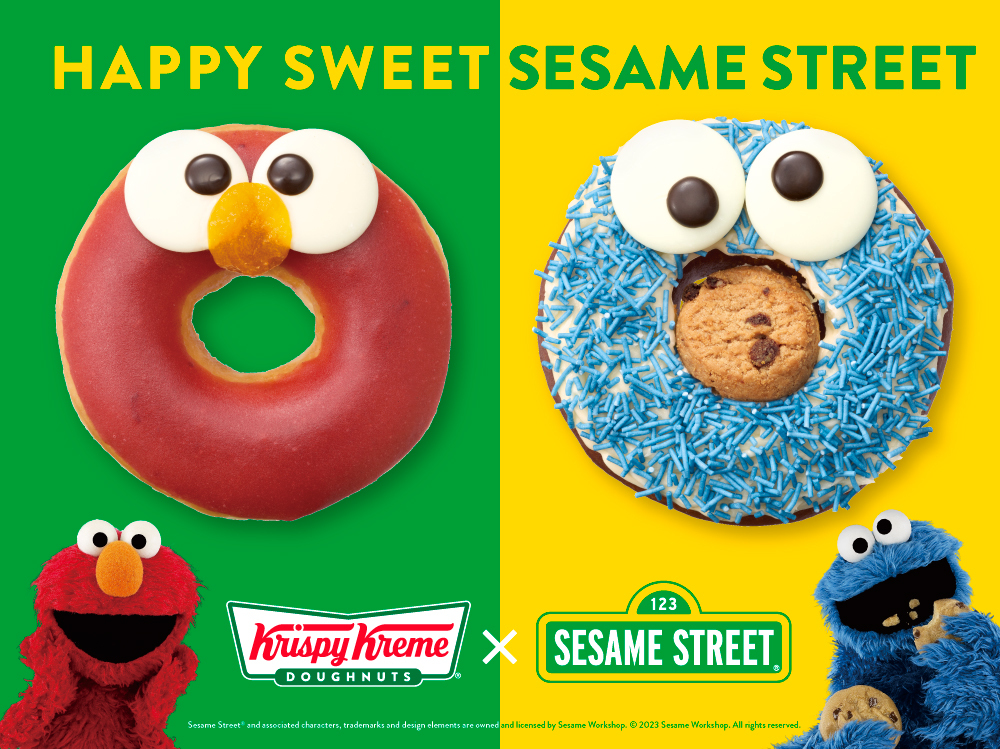 世界中で愛され続ける「セサミストリート」とのコラボレーション第2弾！　「エルモ」「クッキーモンスター」がドーナツに変身『HAPPY SWEET SESAME STREET』のサブ画像1_TM© Sesame