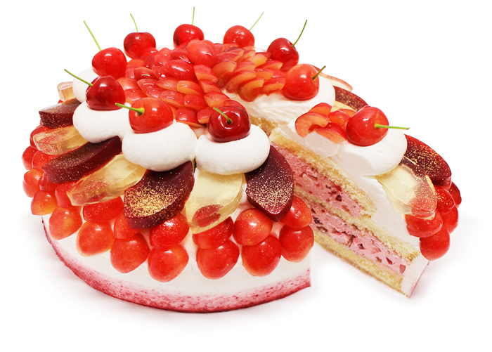 カフェコムサは毎月22日がショートケーキの日！5月は「さくらんぼのショートケーキ」が登場のサブ画像1_さくらんぼとチェリークリームのショートケーキ
