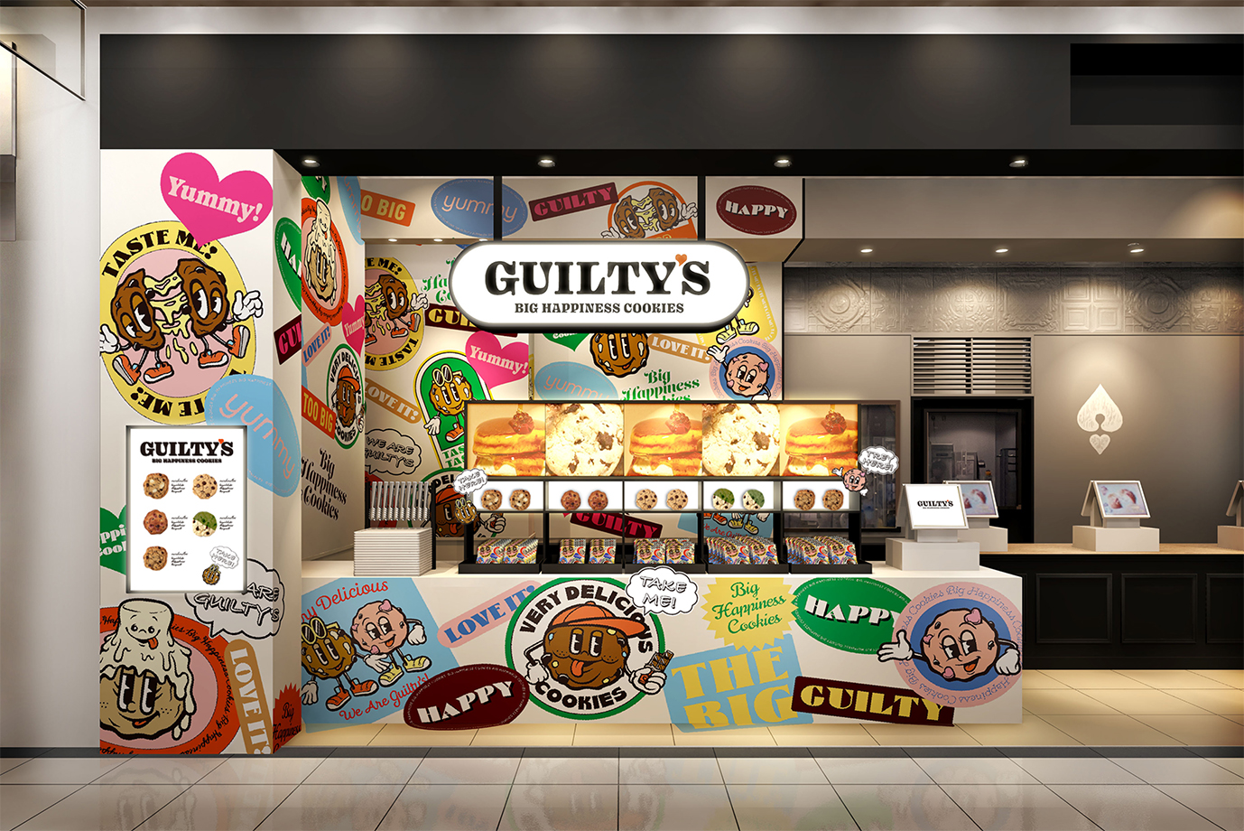 【直径13cm！ベーコンやマシュマロを大胆にトッピングしたビックソフトクッキー専門店】「GUILTYʼS(ギルティーズ)」 第一号店が６月１日オープンのサブ画像3