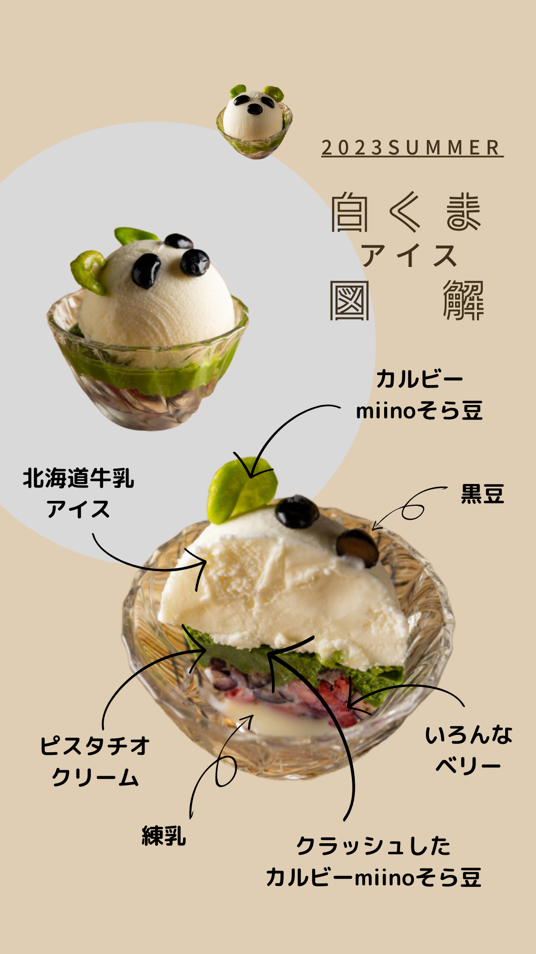 隠れファンが増加中！塚田農場の本格デザート“おとなのミニパフェ”「季節の白くまアイス」と店づくりの「フルーツ大福」のサブ画像3