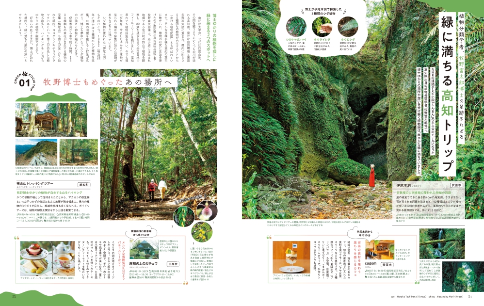この夏、日本の美しい景色に出会える場所へ季刊誌『ことりっぷマガジン Vol.37 2023夏』を6／13発売のサブ画像9_＜「緑に満ちる高知トリップ」 ページ例＞