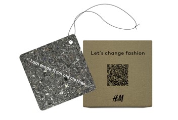 H&M、7月14日（金）にオープンするH&M イオンモール高松店のオープニング特典を発表！のサブ画像3_国内のH&M店舗で回収した古着から作られたフレグランスタグ