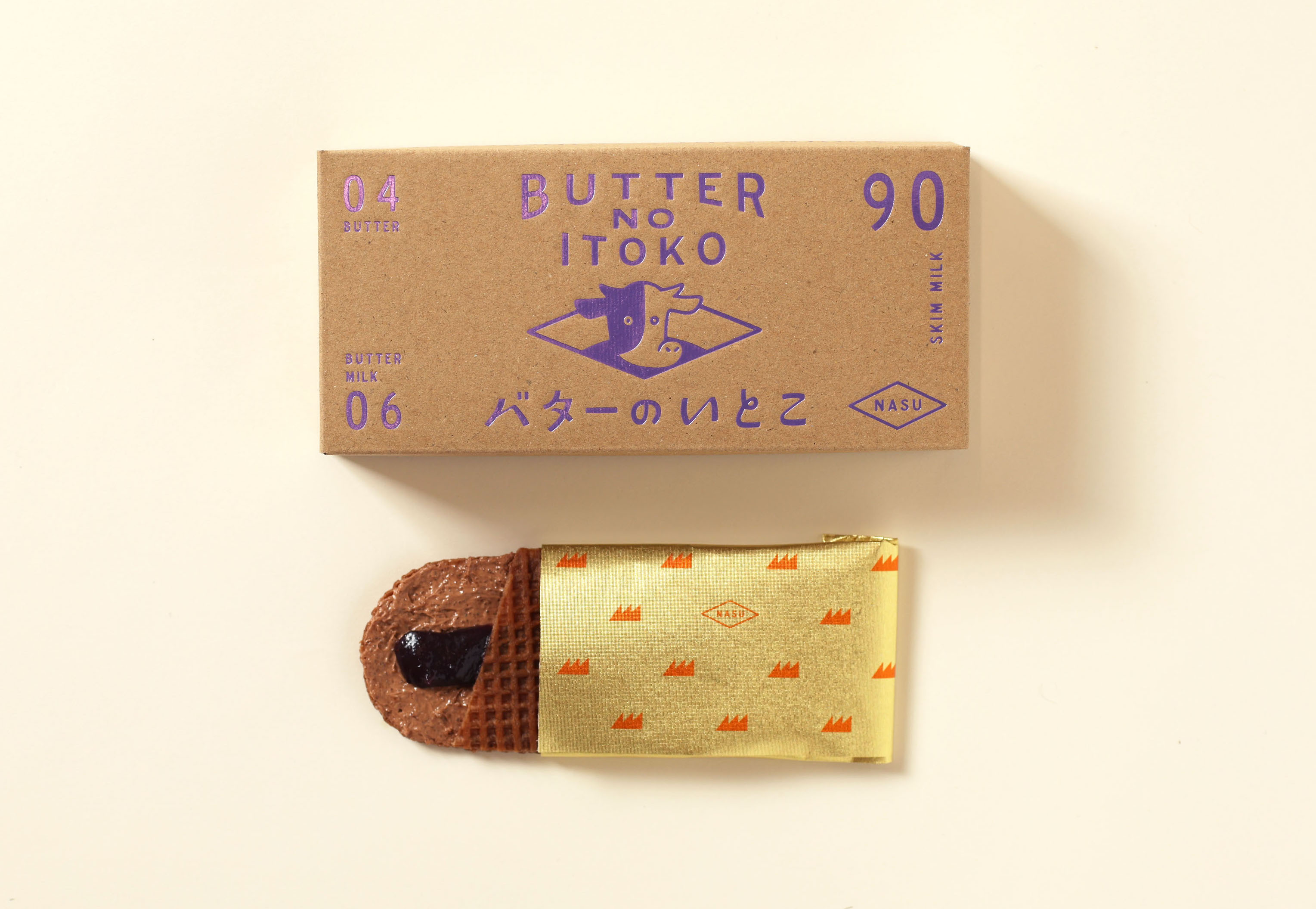 大人気「バターのいとこ」から、「ブルーベリー」が新登場。カカオ薫るゴーフレット生地にブルーベリーのさわやかさを楽しめる、夏を感じるフレーバーが季節限定で発売！のサブ画像3