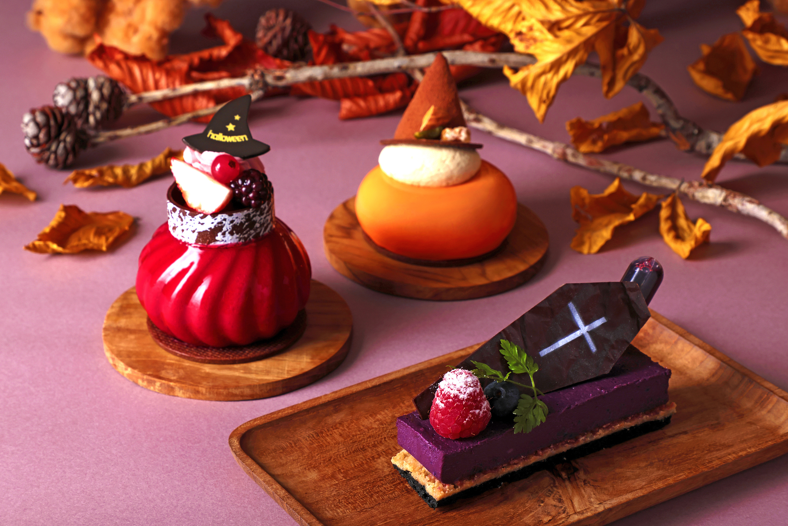 ハロウィンをテーマにしたパン・スイーツ・総菜のテイクアウトメニューが勢揃いグルメブティック メリッサ「秋の収穫祭」のサブ画像1_「秋の収穫祭」 ケーキイメージ