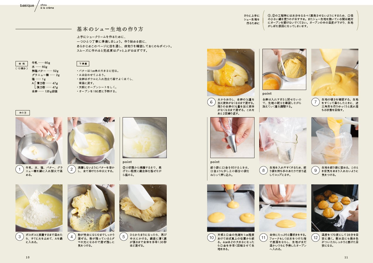 新進気鋭のパティシエ　角島瑞希が教える絶品シュークリームレシピ！　『ちょっと贅沢なとっておきのレシピ 至福のシュークリーム』が発売のサブ画像4