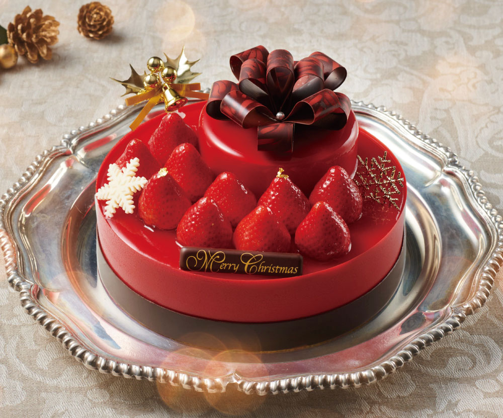 【アンテノール クリスマスケーキ】 新作は輝く苺のスペシャルデコレーション。全て食べられるお菓子の家など8種類のケーキからお選びいただけます。のサブ画像2