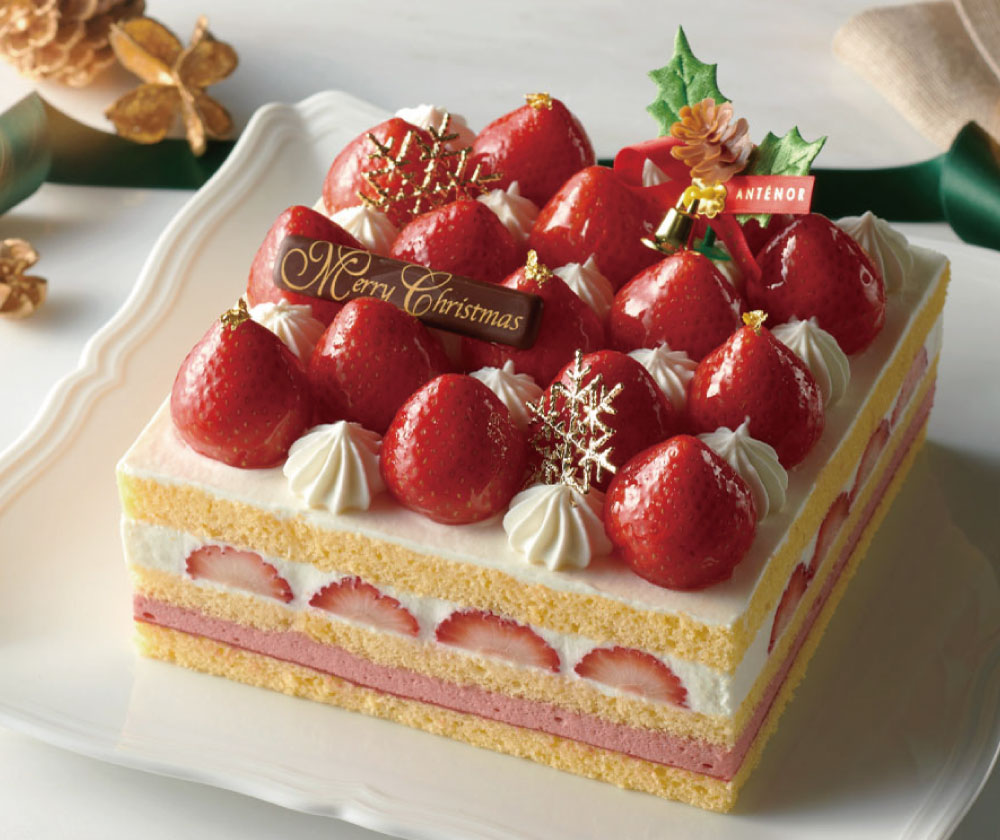 【アンテノール クリスマスケーキ】 新作は輝く苺のスペシャルデコレーション。全て食べられるお菓子の家など8種類のケーキからお選びいただけます。のサブ画像3