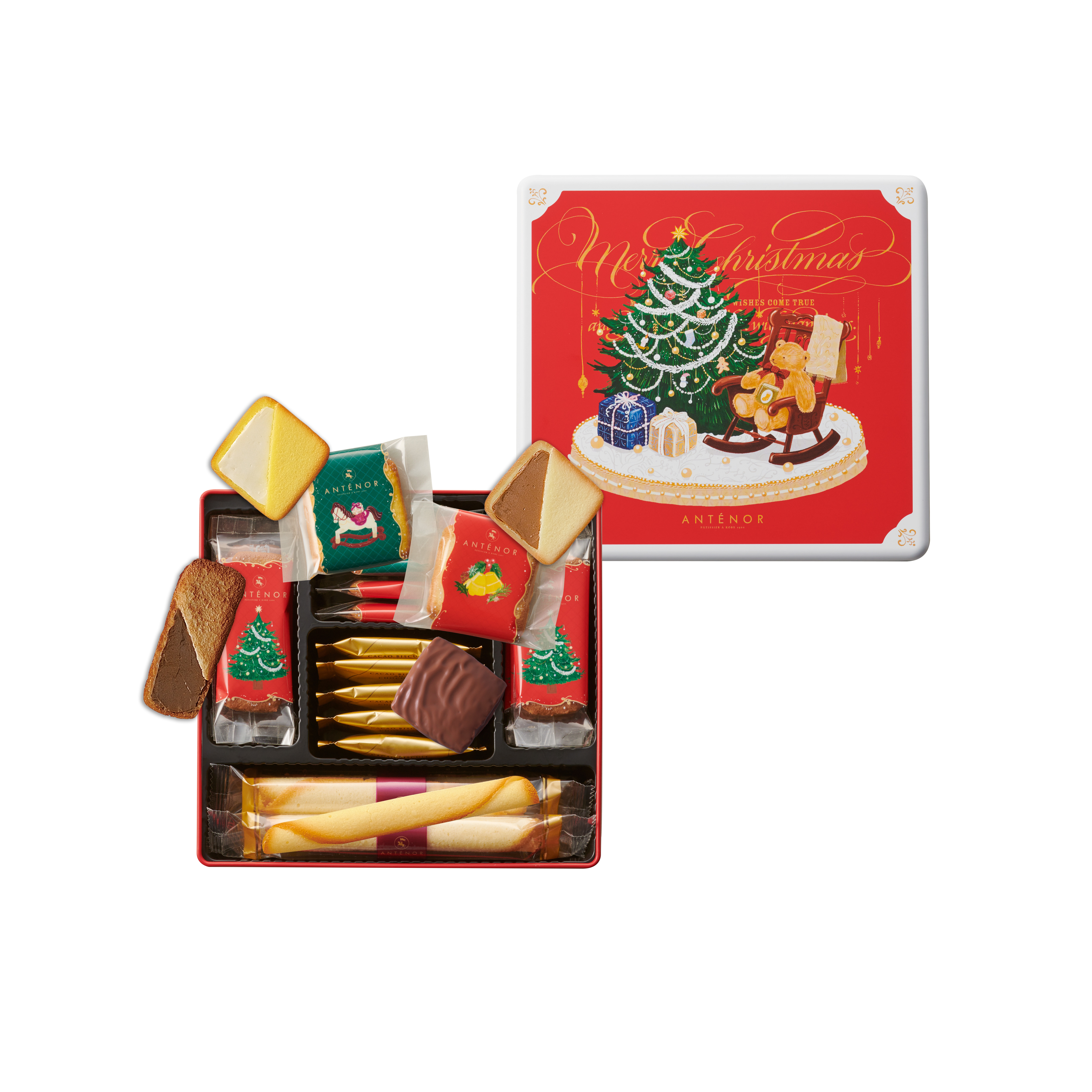 【アンテノール】 クリスマス限定クッキー缶を新発売！「おもちゃ達が踊り出すクリスマス」をテーマに、かわいい贈り物が勢揃いのサブ画像2