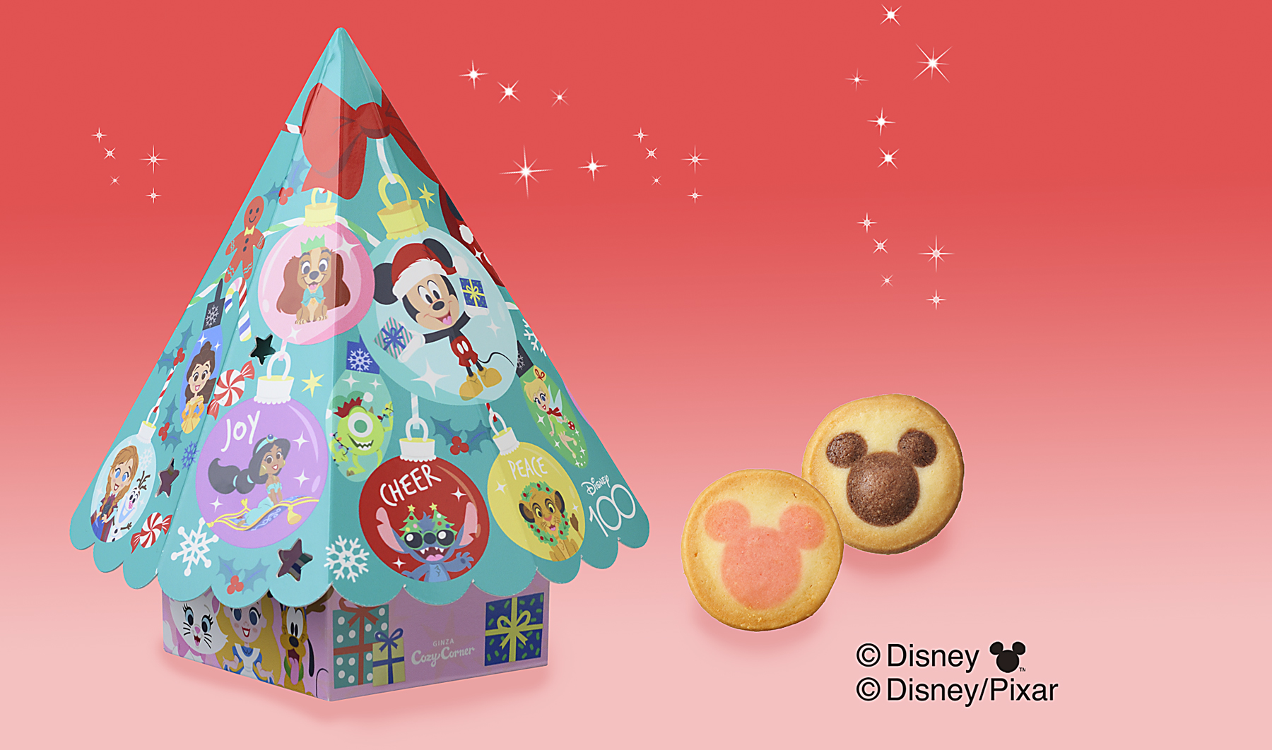 【銀座コージーコーナー】毎年大人気！クリスマス限定、ディズニーデザインのプチケーキアソート。今年はピクサー映画のキャラクターが登場！のサブ画像4